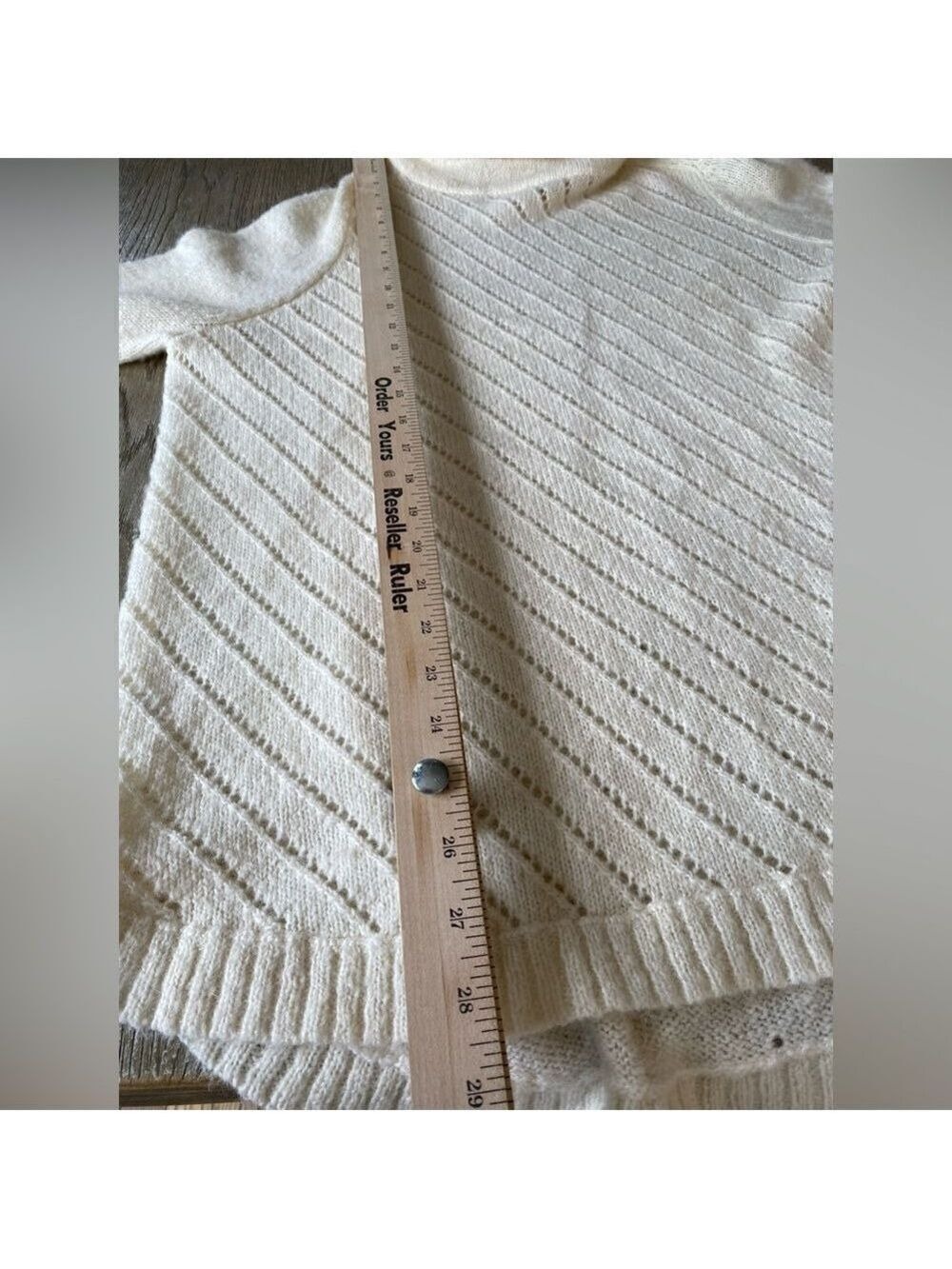 White/ ivory almost off white sweater - Picture 3 of 6